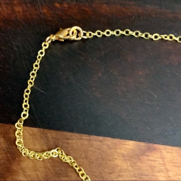 Evil Eye Charm Necklace in Pink White and Gold 18k GF Chain - Picture 7 of 7